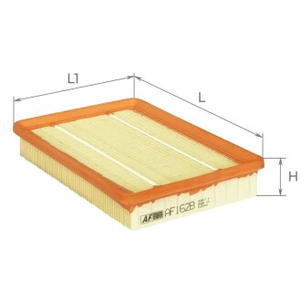 Фільтр повітряний Hyundai Elantra 1.6-2.0 i 2.0 CRDi 00-06/ Kia Cerato 1.6/2.0i 2.0 CRDi 04- ALPHA FILTER AF1628