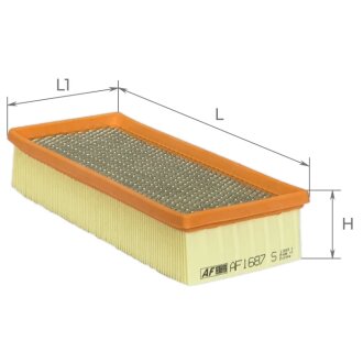 Воздушный фильтр, с металлической сеткой ALPHA FILTER AF1687S