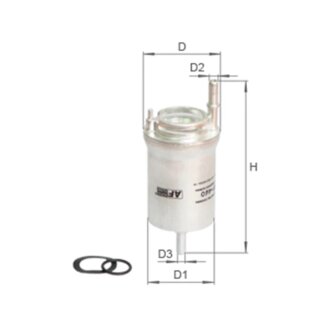 Фильтр топливный ALPHA FILTER AF460