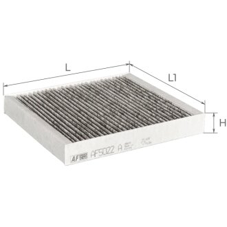 Фільтр салону Nissan X-Trail 01-13/Murano 04-/Teana/Infiniti FX/G35/Subaru Forester 03-08 (вугільний) ALPHA FILTER AF5022a