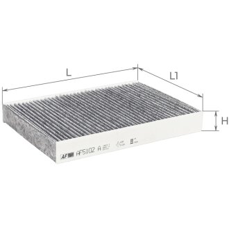 Фильтр салона с активированным углем ALPHA FILTER AF 5102A