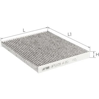 Фильтр салона угольный ALPHA FILTER AF5109A