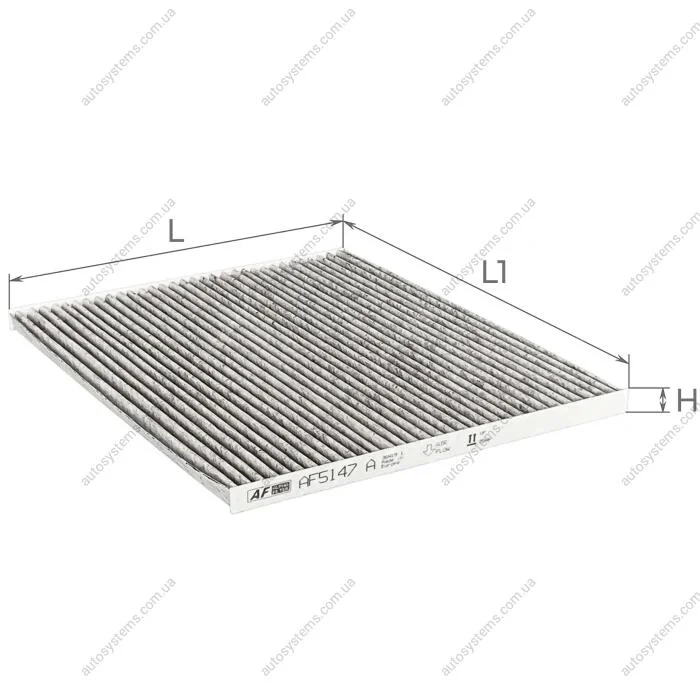 Фільтр салону ALPHA FILTER AF5147A (фото 1)