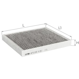 Фільтр салона вугільний ALPHA FILTER AF5158A