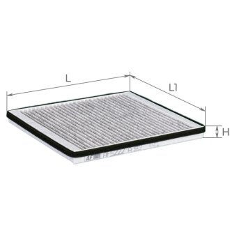Фільтр салону Chery M11 11- (вугільний) ALPHA FILTER AF5222a