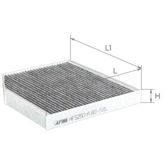 Фільтр салону Great Wall Haval H2 14- (вугільний) ALPHA FILTER AF5250a
