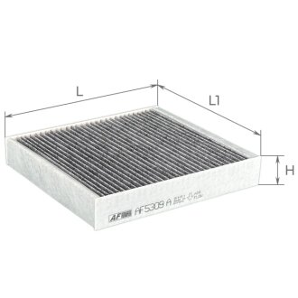 Фільтр салону Nissan Qashqai III 21-/X-Trail IV 22- (вугільний) ALPHA FILTER AF5309a