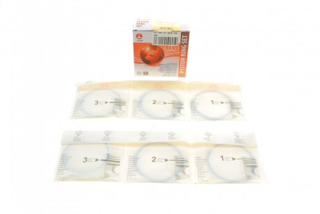 Кільця поршневі Daewoo Lanos 1.5 8V 90- (+0,25/76,75mm) (1.5x1.5x3.0) (к-кт 4 циліндри) AMP PR-DAE-47-3548-025-SET