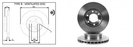 Диск гальмівний, лев/прав, пров. APPLUS 61261AP