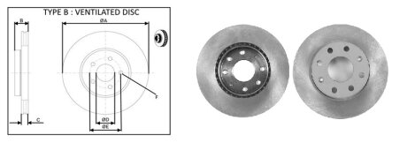 Диск гальмівний APPLUS 61405AP