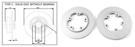 Диск гальмівний APPLUS 61642AP