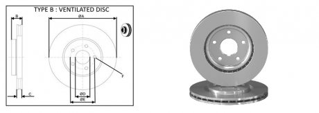 Диск гальмівний, лев/прав, пров. APPLUS 61797AP