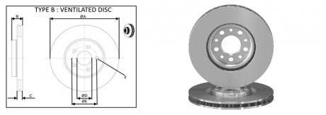 Диск гальмівний, лев/прав, пров. APPLUS 61813AP