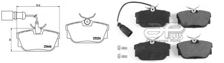 Колодки тормозные дисковые с датчиком APPLUS 71140AAP