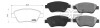 Колодки гальмівні, лів/прав, перед APPLUS 71151BAAP (фото 1)