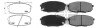 Колодки гальмівні, лів/прав, перед APPLUS 71160BAAP (фото 1)