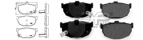 Колодки гальмівні, лев/правий, задн. APPLUS 71217BAAP