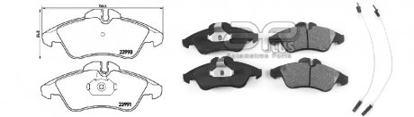 Колодки гальмiвнi, лiв/прав, перед APPLUS 71220BAAP