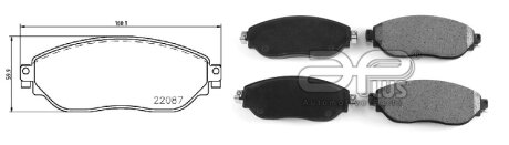 Колодки гальмівні APPLUS 71230BAAP