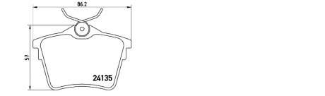 Колодки гальмівні, лев/правий, задн. APPLUS 71248BAAP