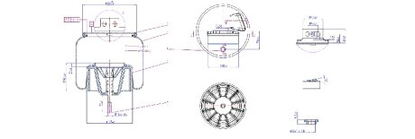 41270462 Ресора пневматична з пластиковим стаканом передня ліва APPLUS 91628AP