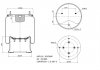 017685 Ресора пневматична з сталевим стаканомUS04031 1R14812 1D28F5 D14B49 APPLUS 91638AP (фото 1)