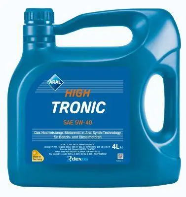 Олива моторна Aral HighTronic 5W-40, 4л. ARAL 154FE7 (фото 1)