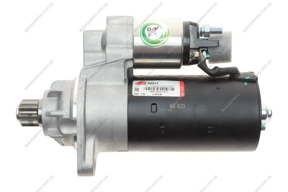 Стартер 12V 2.20kW AS-PL S0214 (фото 1)