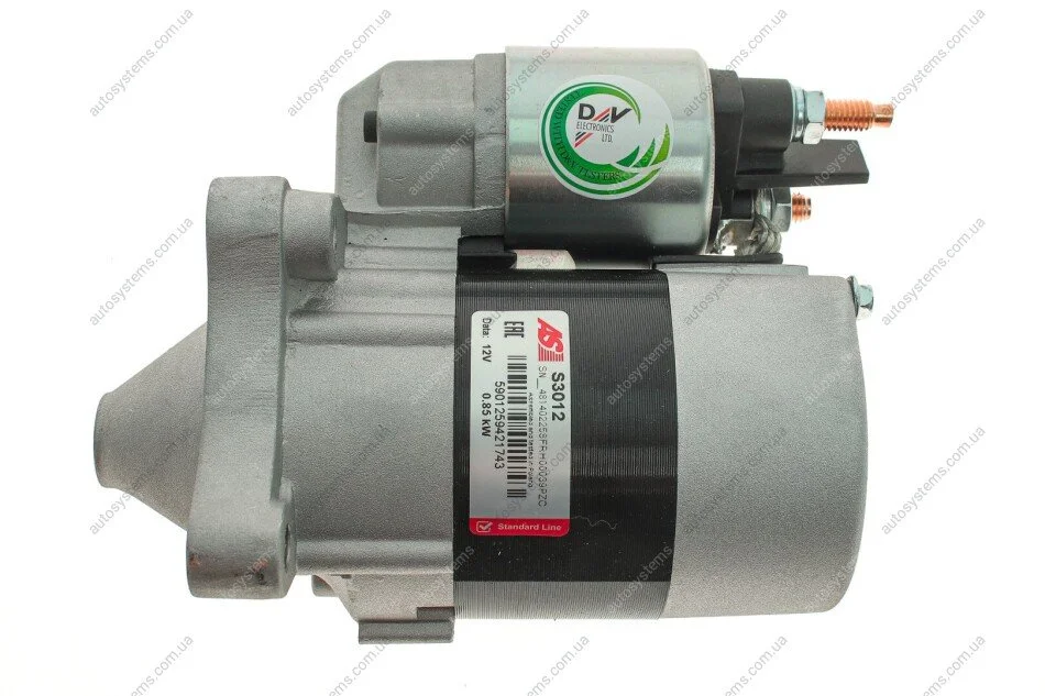 Стартер 12V 0.85kW AS-PL S3012 (фото 1)