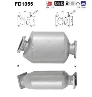 Фильтр сажевый DPF AS FD1055