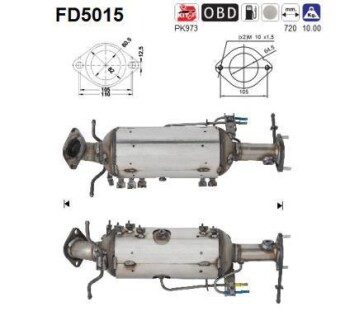 Фильтр сажевый DPF AS FD5015 (фото 1)