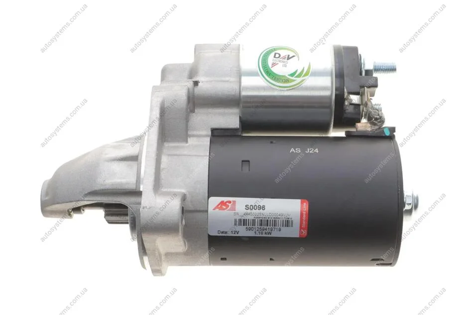 Стартер Ford Focus 1.4-1.6 Ti/16V 98-20 (12V/1.1kw) (z=10) AS S0096 (фото 1)