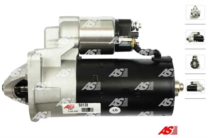 Стартер Fiat Ducato/Peugeot Boxer/Citroen Jumper 2.8 HDi 00- (2.5kw) (z=9) AS S0139 (фото 1)