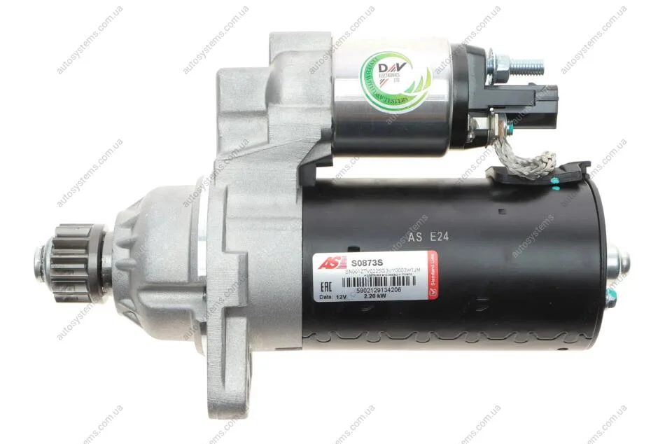 Стартер VW Crafter 2.0 TDI 16-/T6 15- (12V/2.2kw) (z=13) AS S0873S (фото 1)
