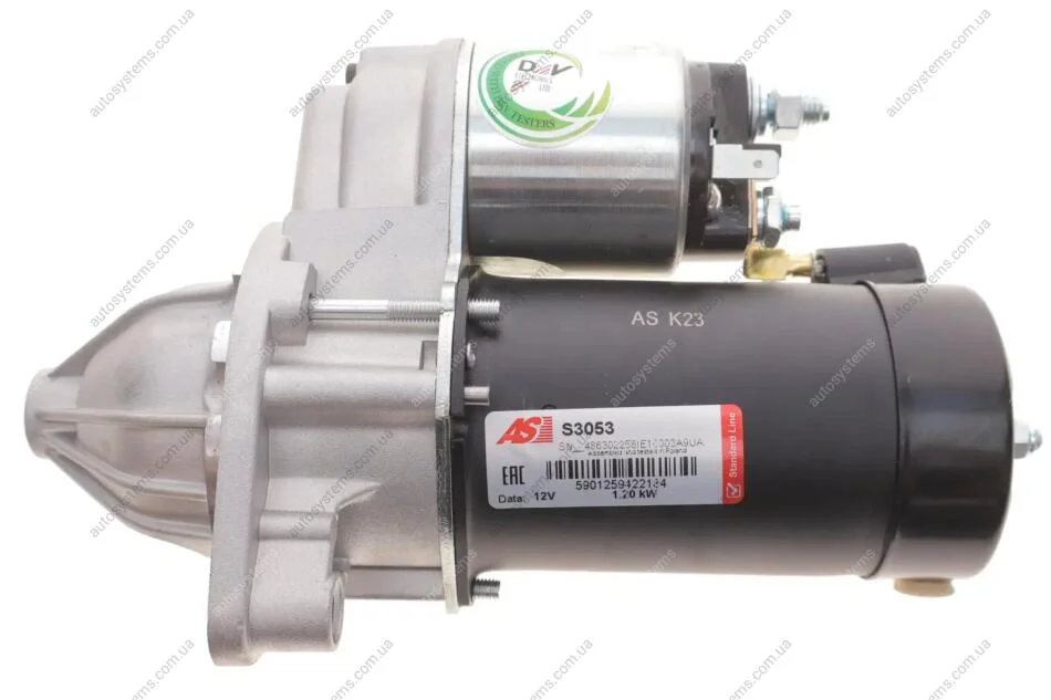 Стартер Hyundai Tucson/Kia Cerato 2.0 04-10 (1.2kw) (z=8) AS S3053 (фото 1)