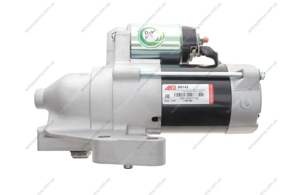 СтартерMitsubishi Lanser 2.0 DI-D 08/Dodge Journey 2.0 CRD 08- (12V/2.0KW) (z=22) AS S5143 (фото 1)