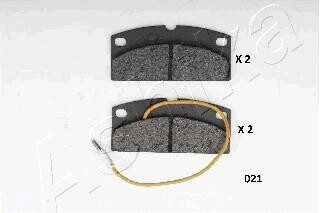 Тормозные колодки дисковые, комплект ASHIKA 50-00-021