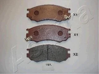 Тормозные колодки дисковые, комплект ASHIKA 50-01-197