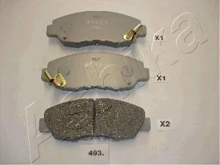 Тормозные колодки дисковые, комплект ASHIKA 50-04-493