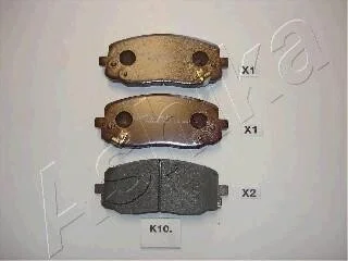 Тормозные колодки дисковые, комплект ASHIKA 50-0K-010