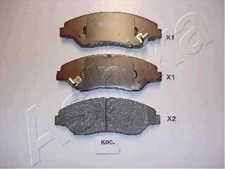 Тормозные колодки дисковые, комплект ASHIKA 50-K0-000