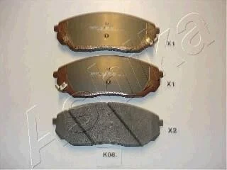 Тормозные колодки дисковые, комплект ASHIKA 50-K0-008 (фото 1)