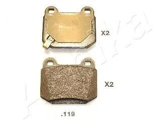 Тормозные колодки дисковые, комплект ASHIKA 51-01-119