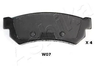 Тормозные колодки дисковые, комплект ASHIKA 51-0W-W07