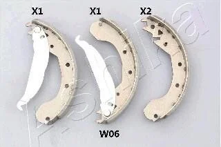 Колодки тормозные барабанные, комплект ASHIKA 55-0W-W06