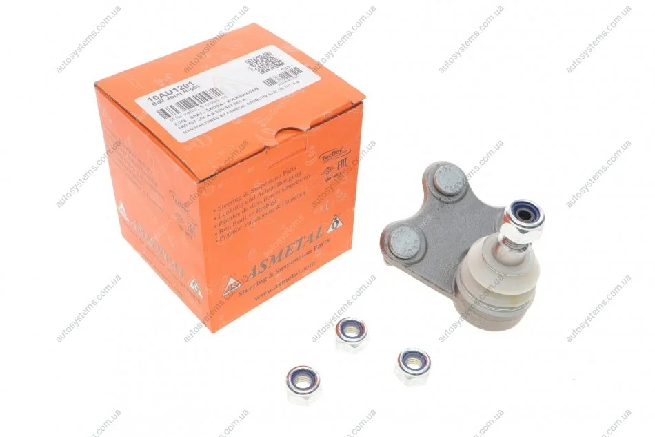 Опора кульова (передня/знизу/R) VW Polo/Skoda Fabia 1.0-2.0 99- ASMETAL 10AU1201 (фото 1)
