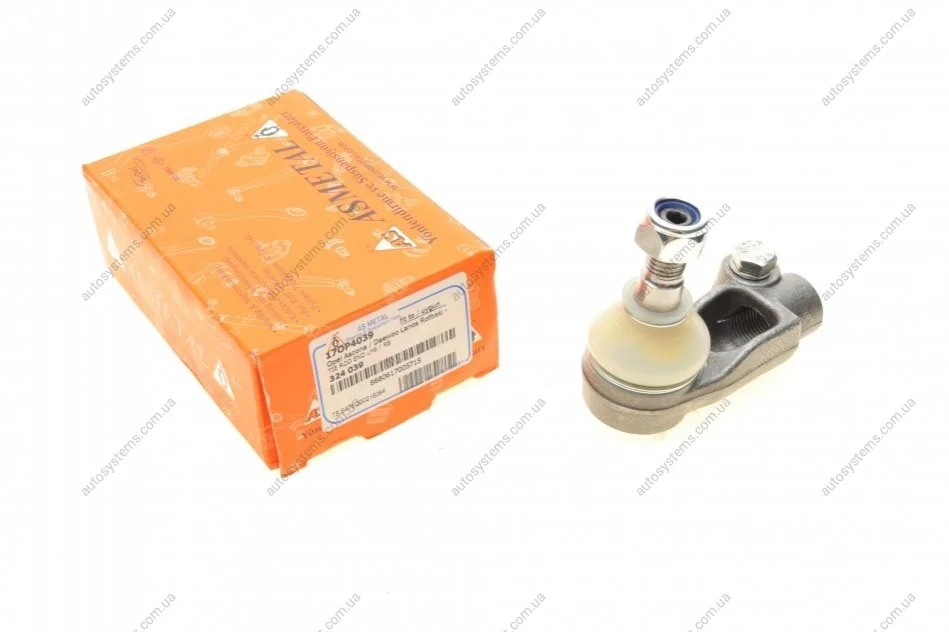 Наконечник тяги рульової (L) Opel Kadett E -94/Daewoo Lanos 97- ASMETAL 17OP4039 (фото 1)