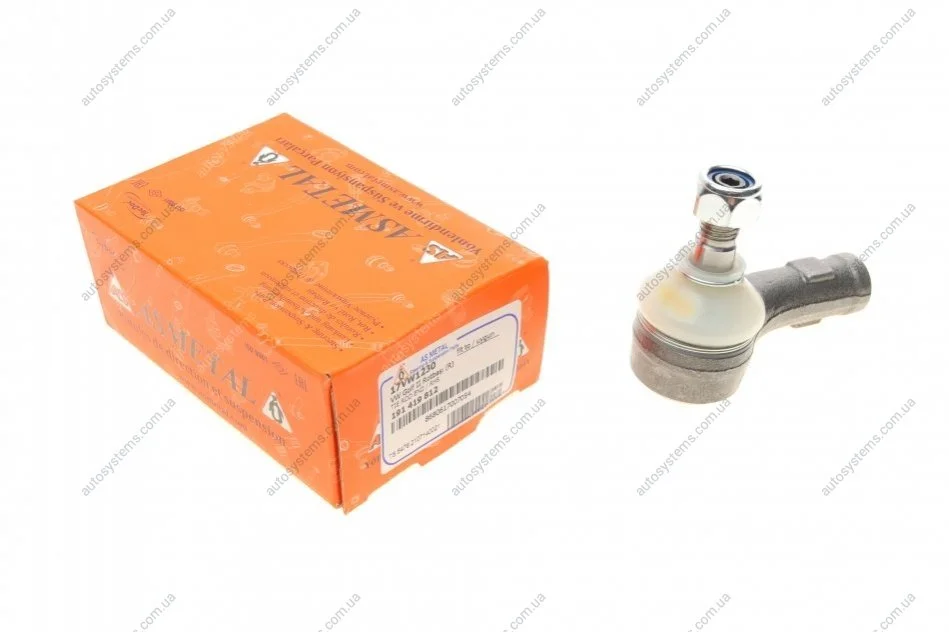 Наконечник тяги рульової (R) VW Caddy II 1.4-1.9 95-04/Golf II/III 83-99/Passat 88-97 ASMETAL 17VW1230 (фото 1)