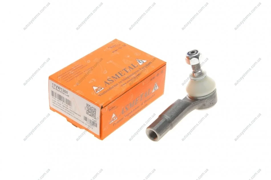 Наконечник тяги рульової (L) Audi A3/Skoda Octavia/VW Golf IV 96-10 ASMETAL 17VW1260 (фото 1)