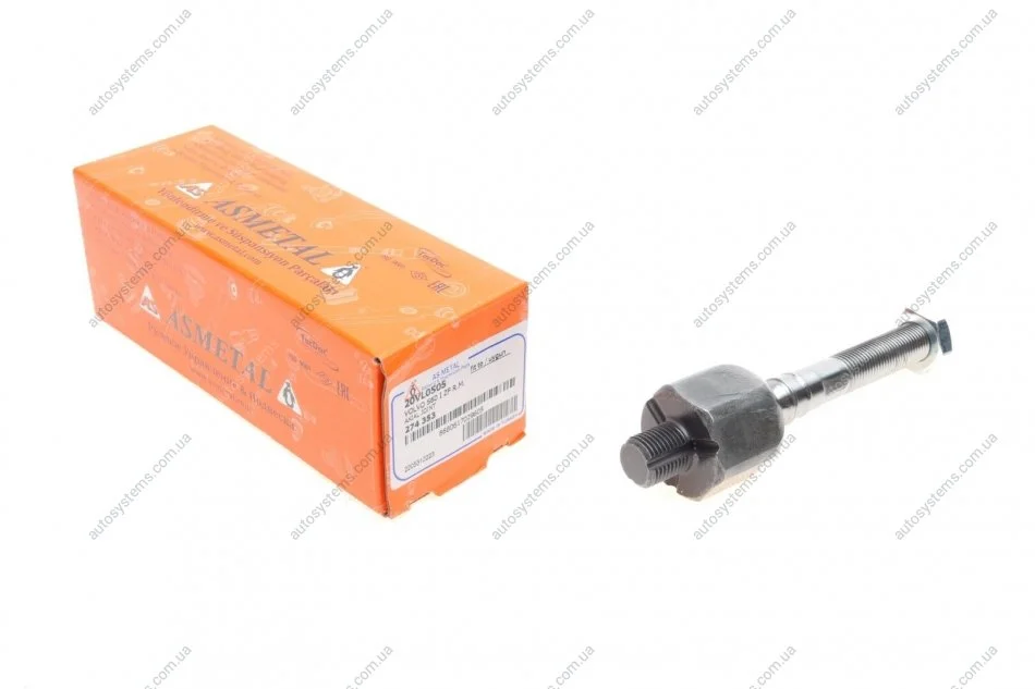Тяга рульова Volvo S60/S80/V70 00-14 (L=126mm) ASMETAL 20VL0505 (фото 1)